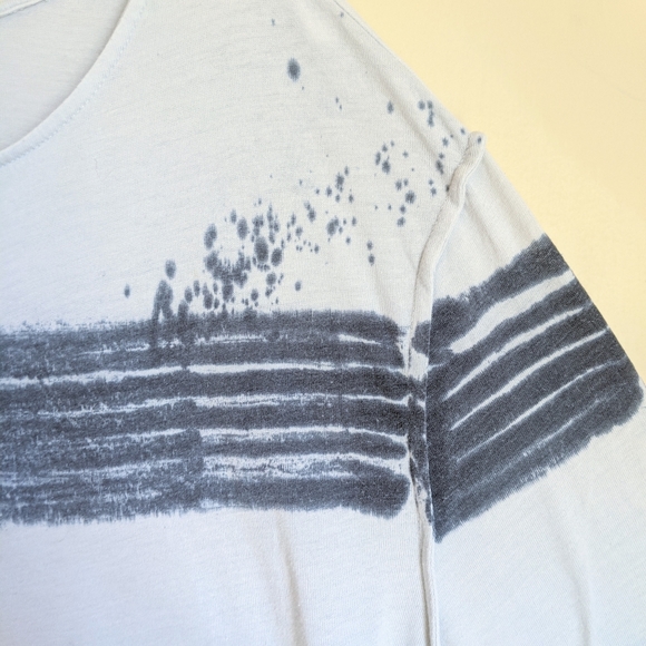 Raquel Allegra Painters Stripe Jersey Shirt Dress - Picture 4 of 13